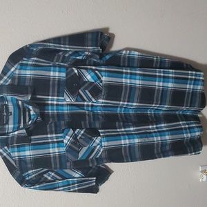 Men's short sleeve button down shirt.